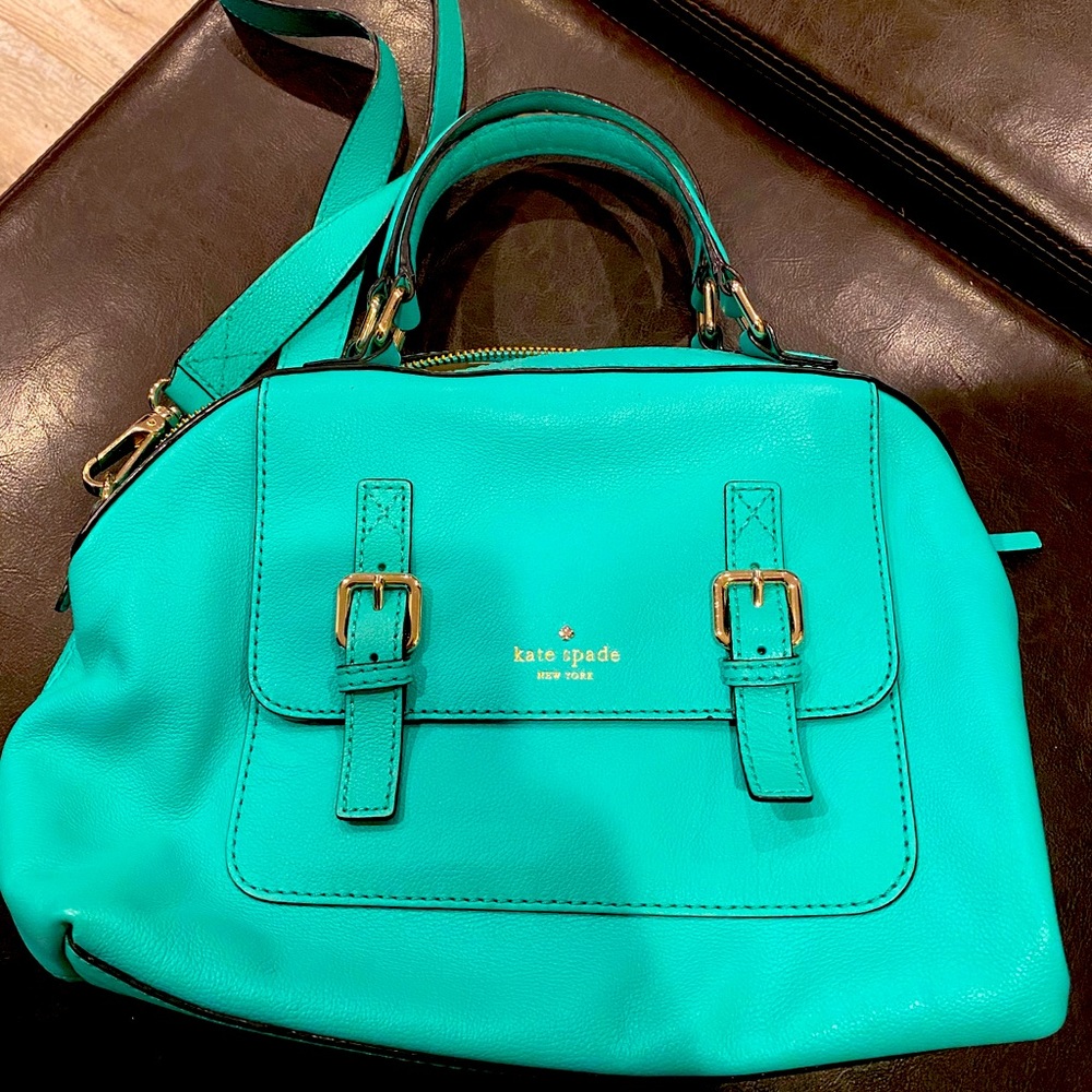 Kate Spade turquoise buckle purse